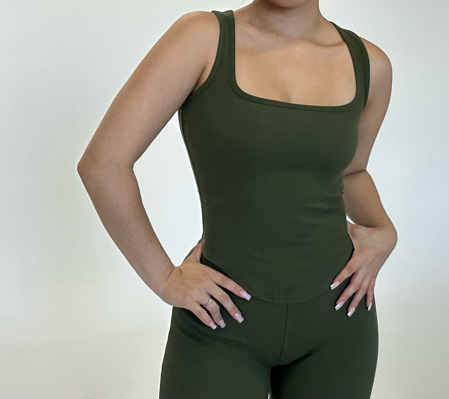 Night out 2 pc set- olive
