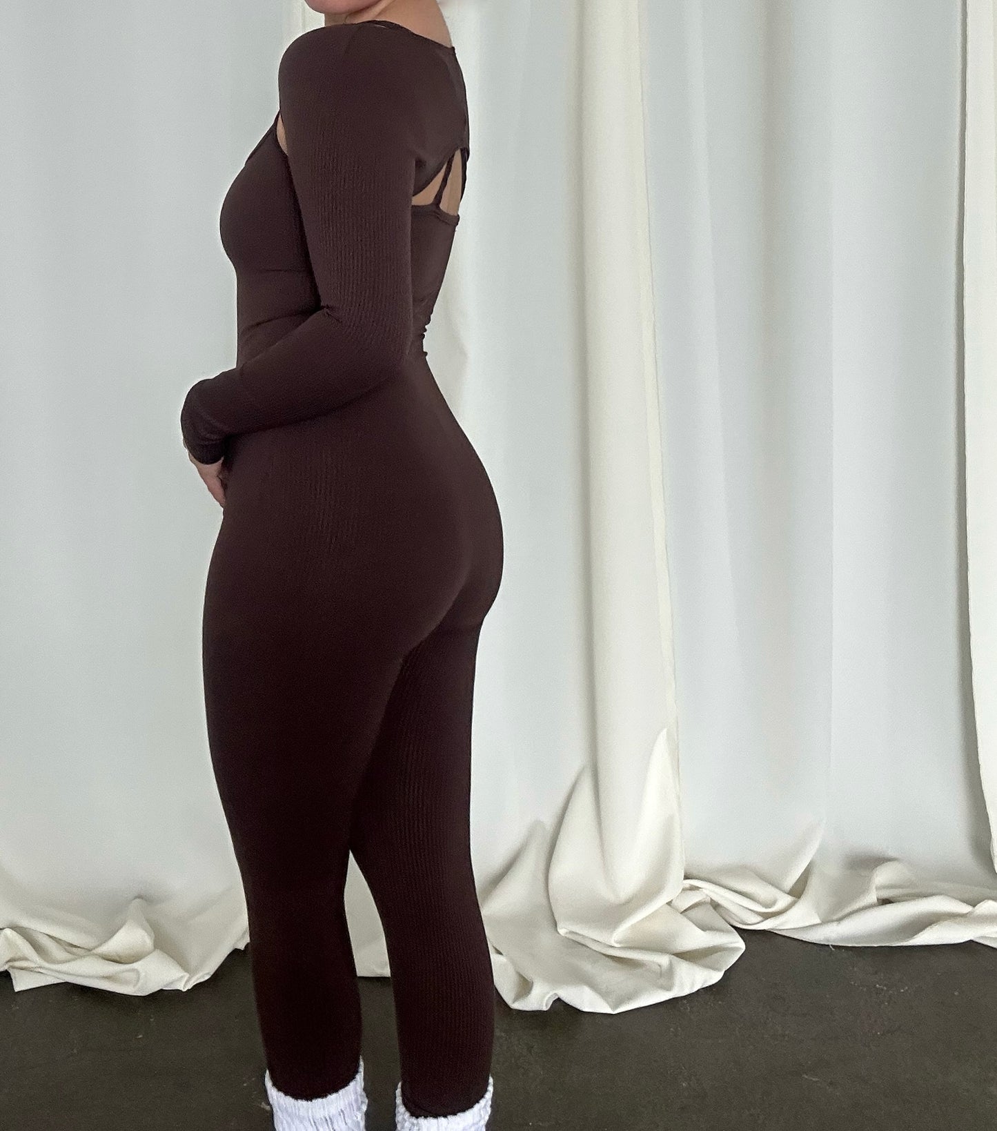 Ballerina 2 pc Jumpsuit- Chocolate