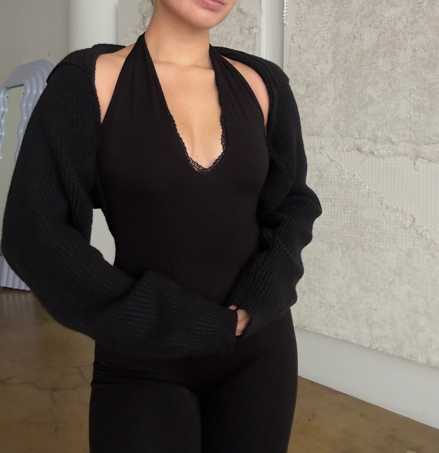 Cozy Bolero- Black