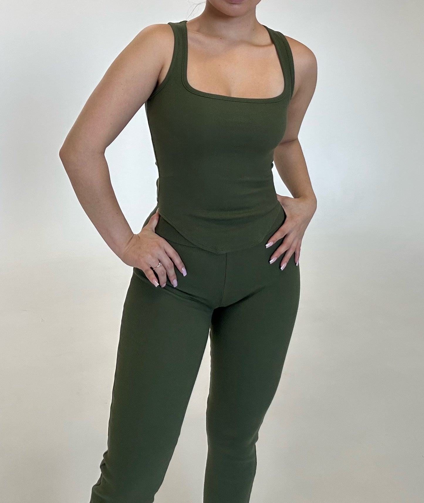 Night out 2 pc set- olive