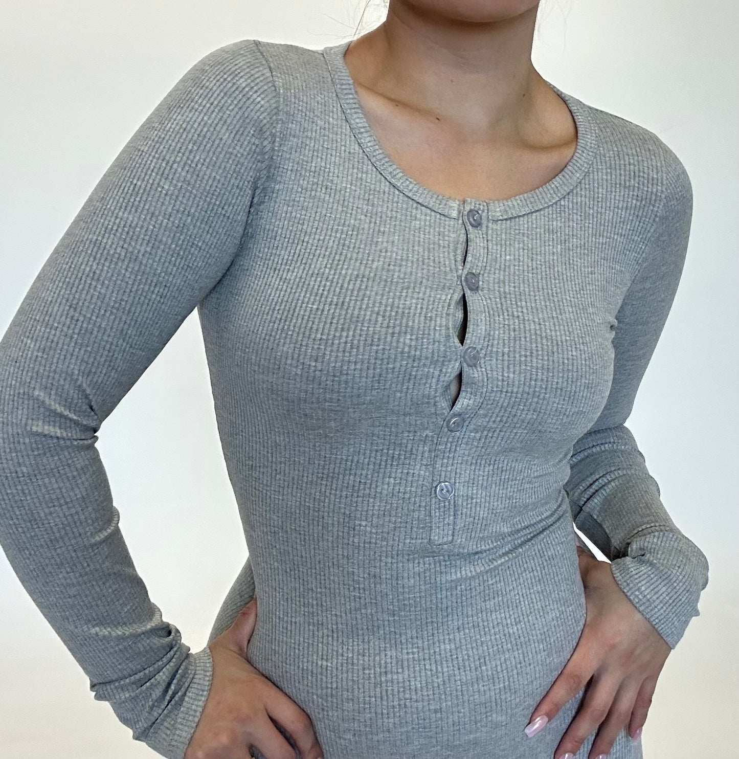 Cosette Romper- Heather