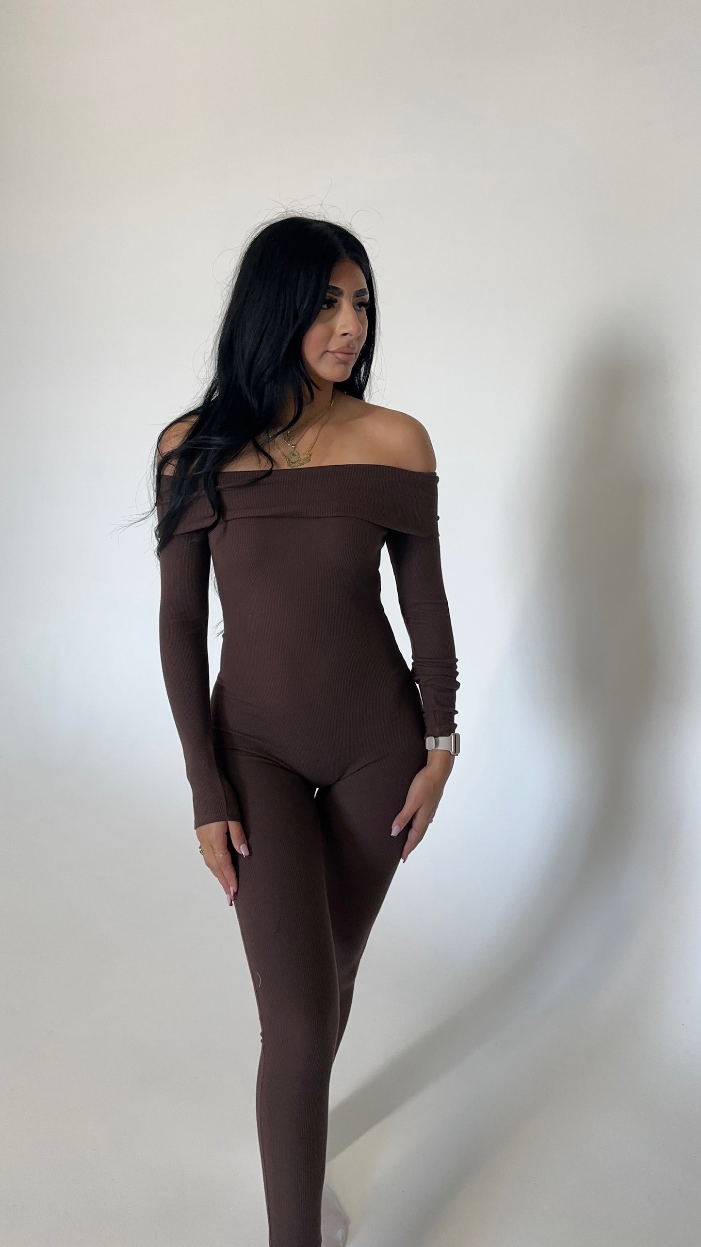 Serena Jumpsuit- Chocolate