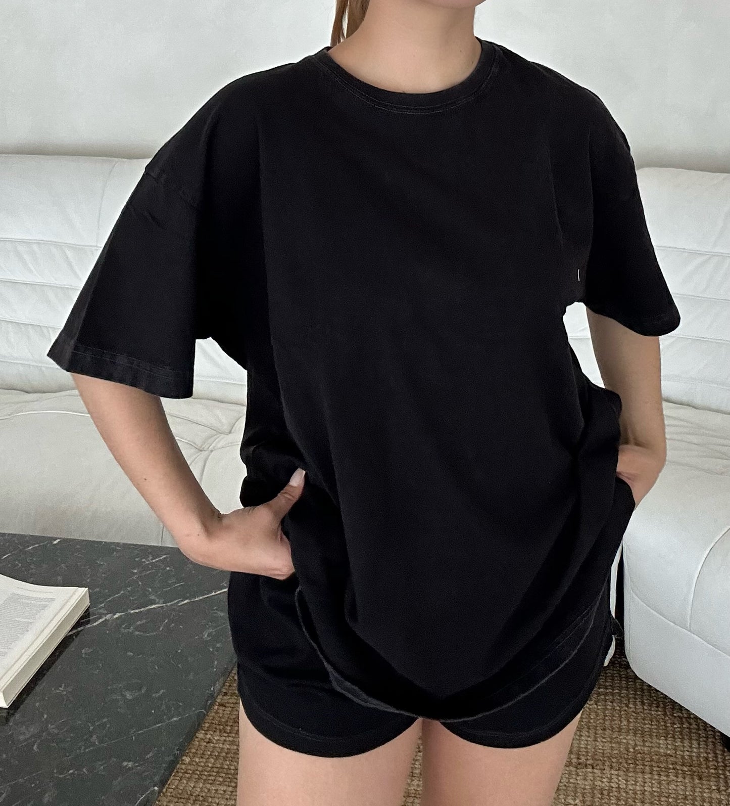 Lounge set tee - Black