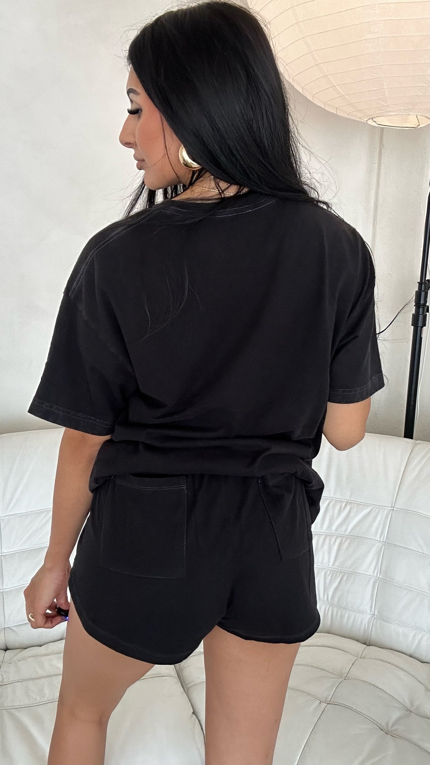 Lounge set tee - Black