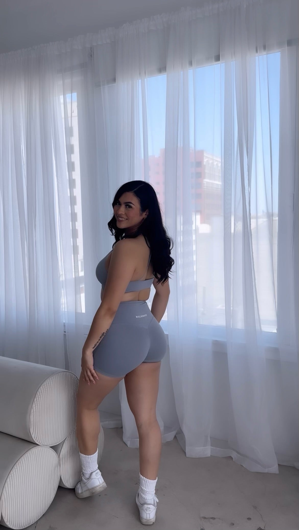 Crossover Bra- Lt Gray