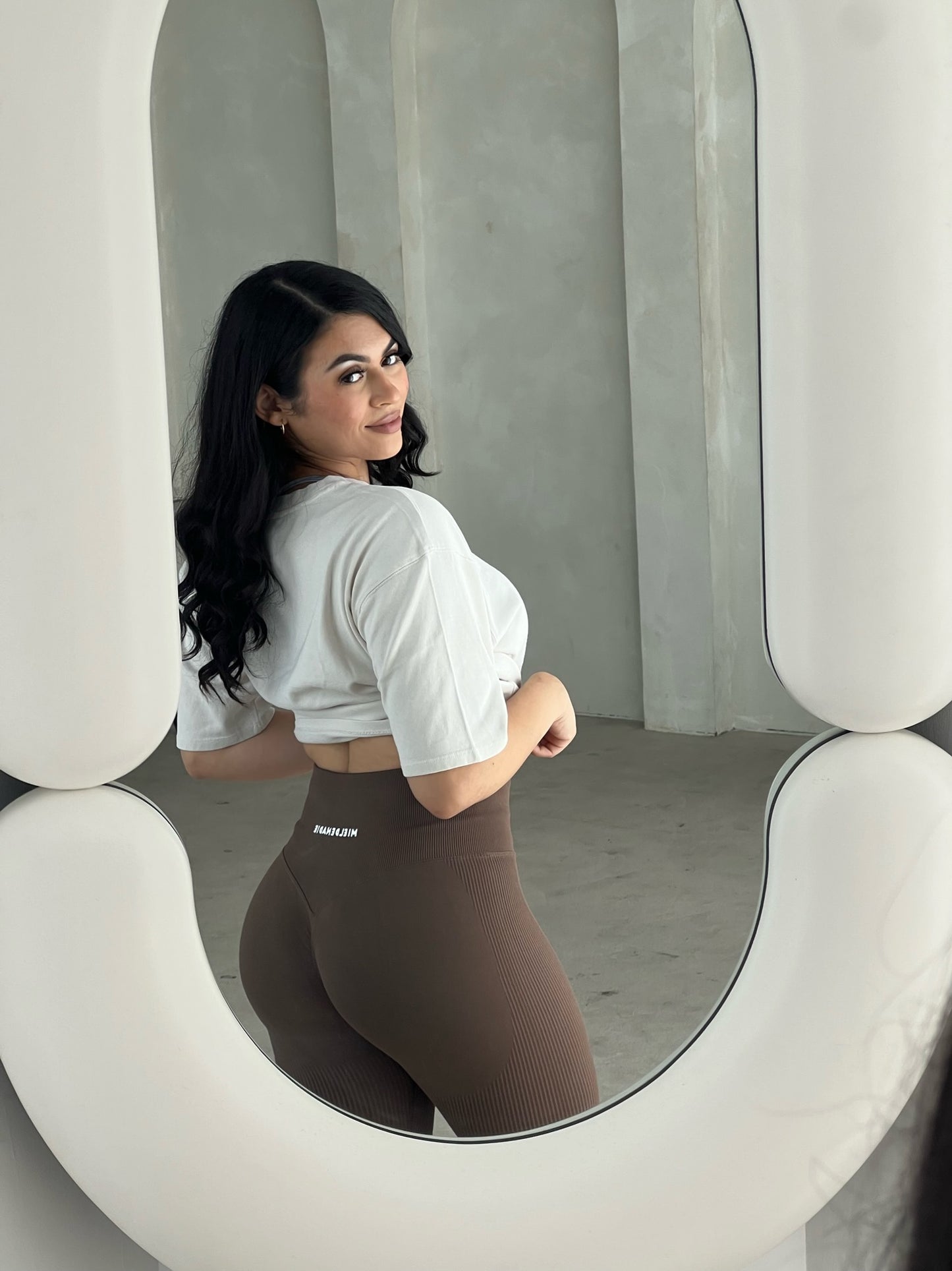 Ribbed Leggings- Chocolate