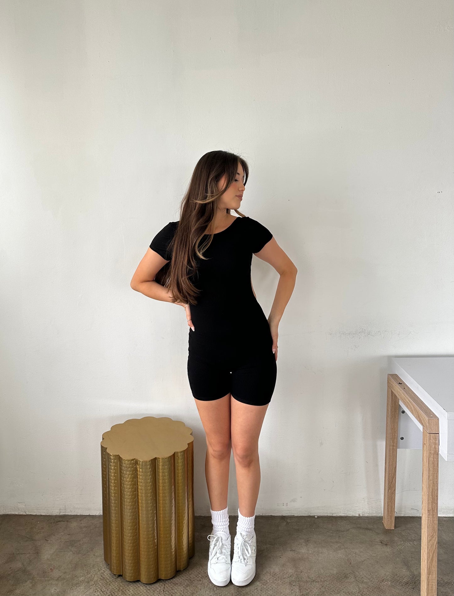Spring is here Romper Black