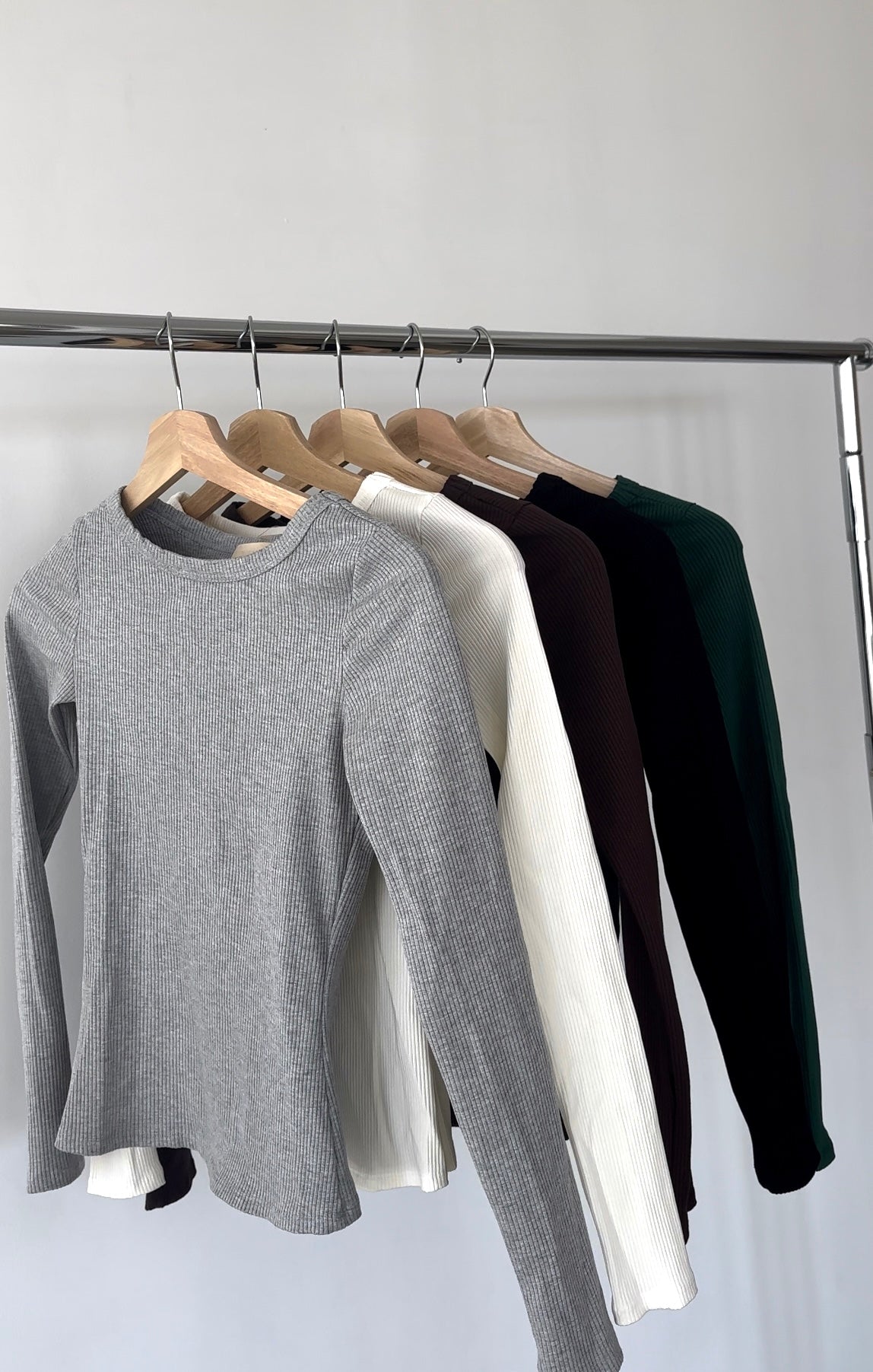 Ribbed Snatching Long Sleeve- Chocolate