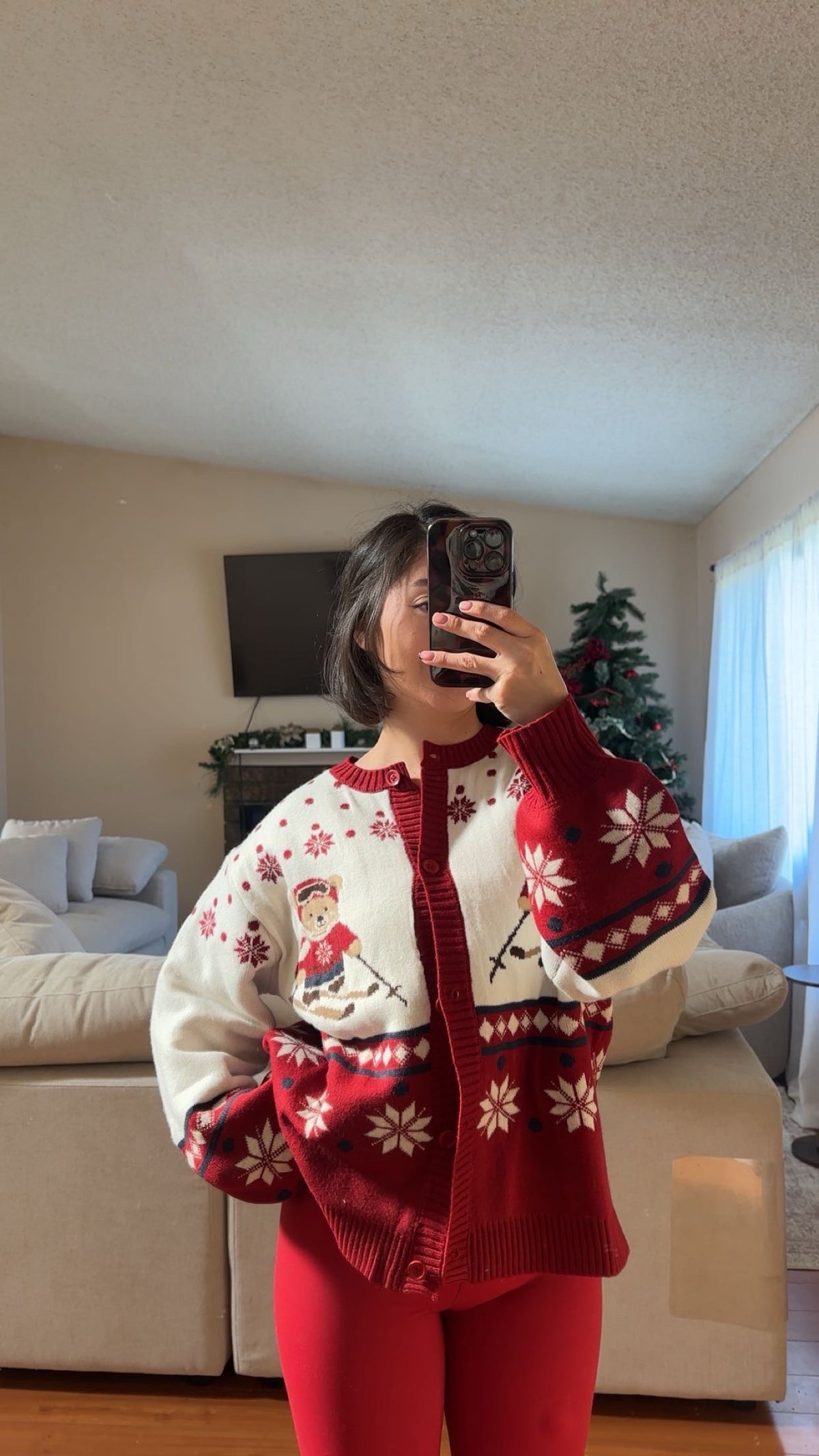 Teddy Christmas Cardigan