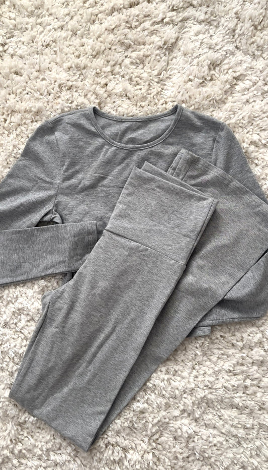 Basic Cotton Long Sleeve - Grey