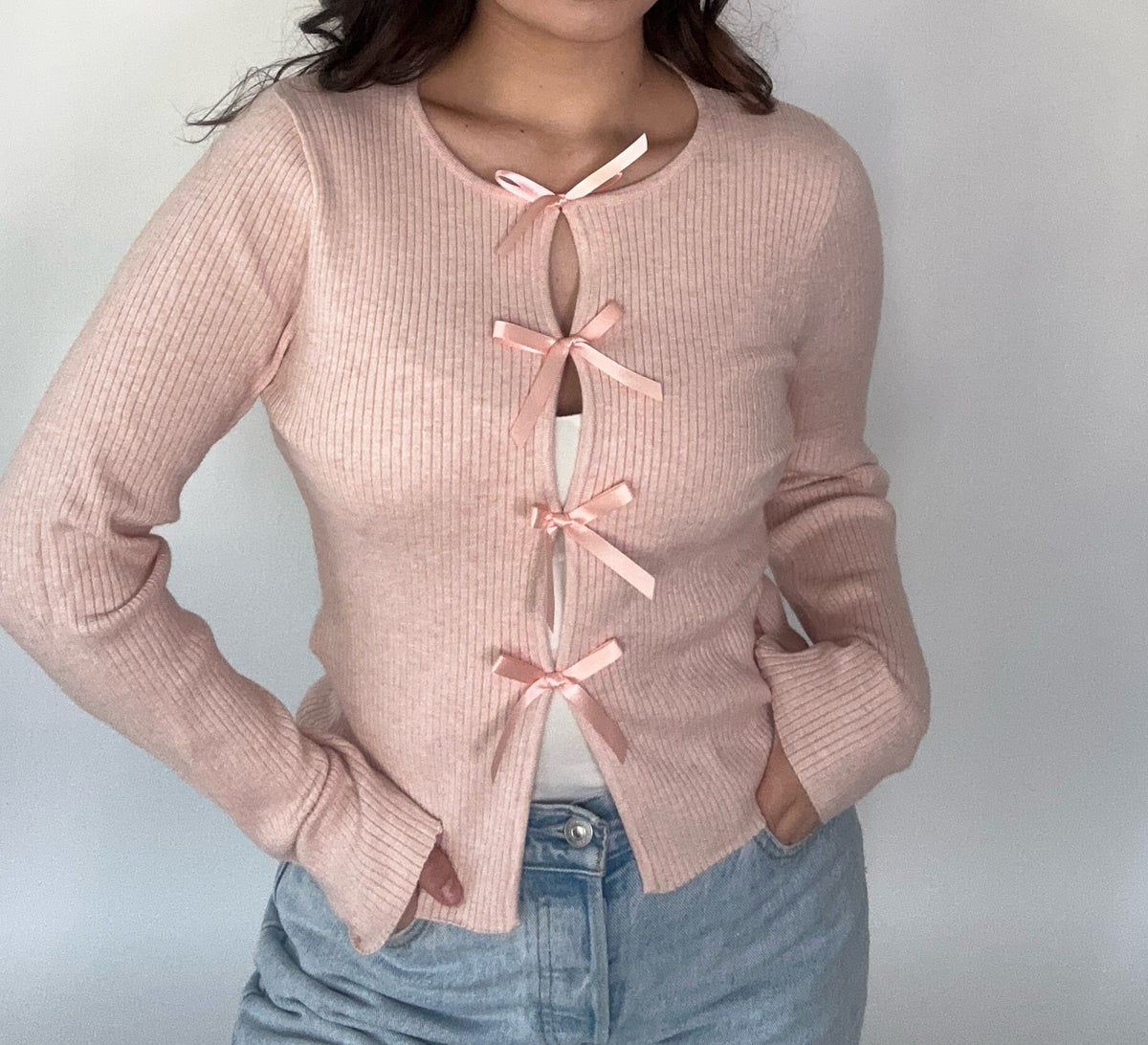 Anastasya Knit Sweater- Blush