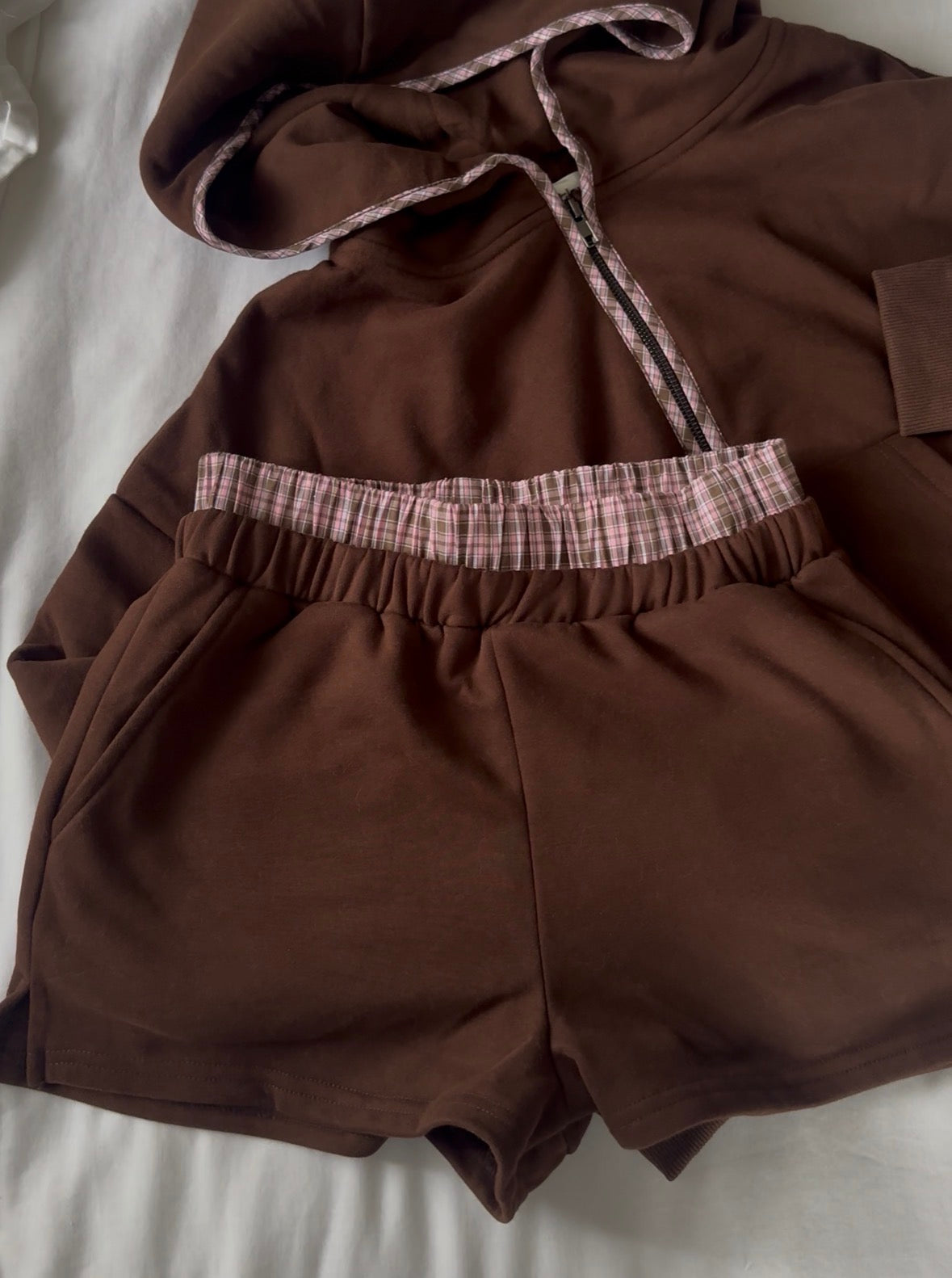Chocolate Plaid Shorts