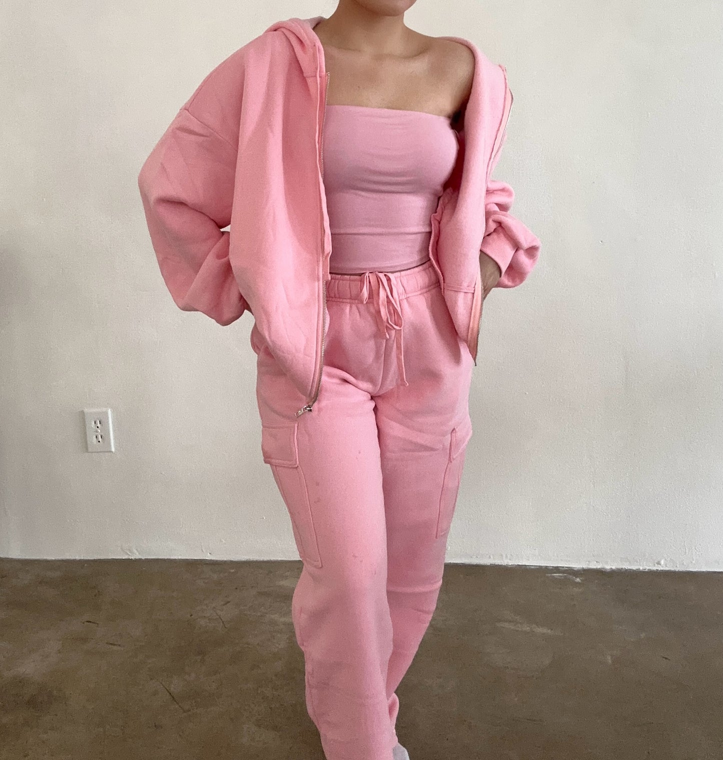 Honey Cargo Sweats- Pink