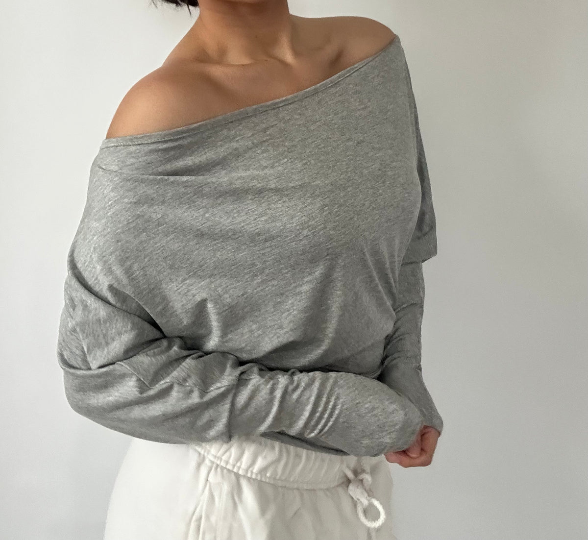 Nina Long Sleeve- Heather Grey