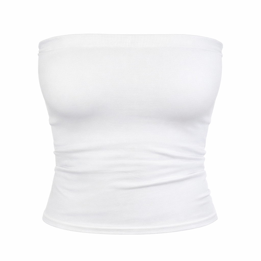 Emma Two Layer Tube Top - White