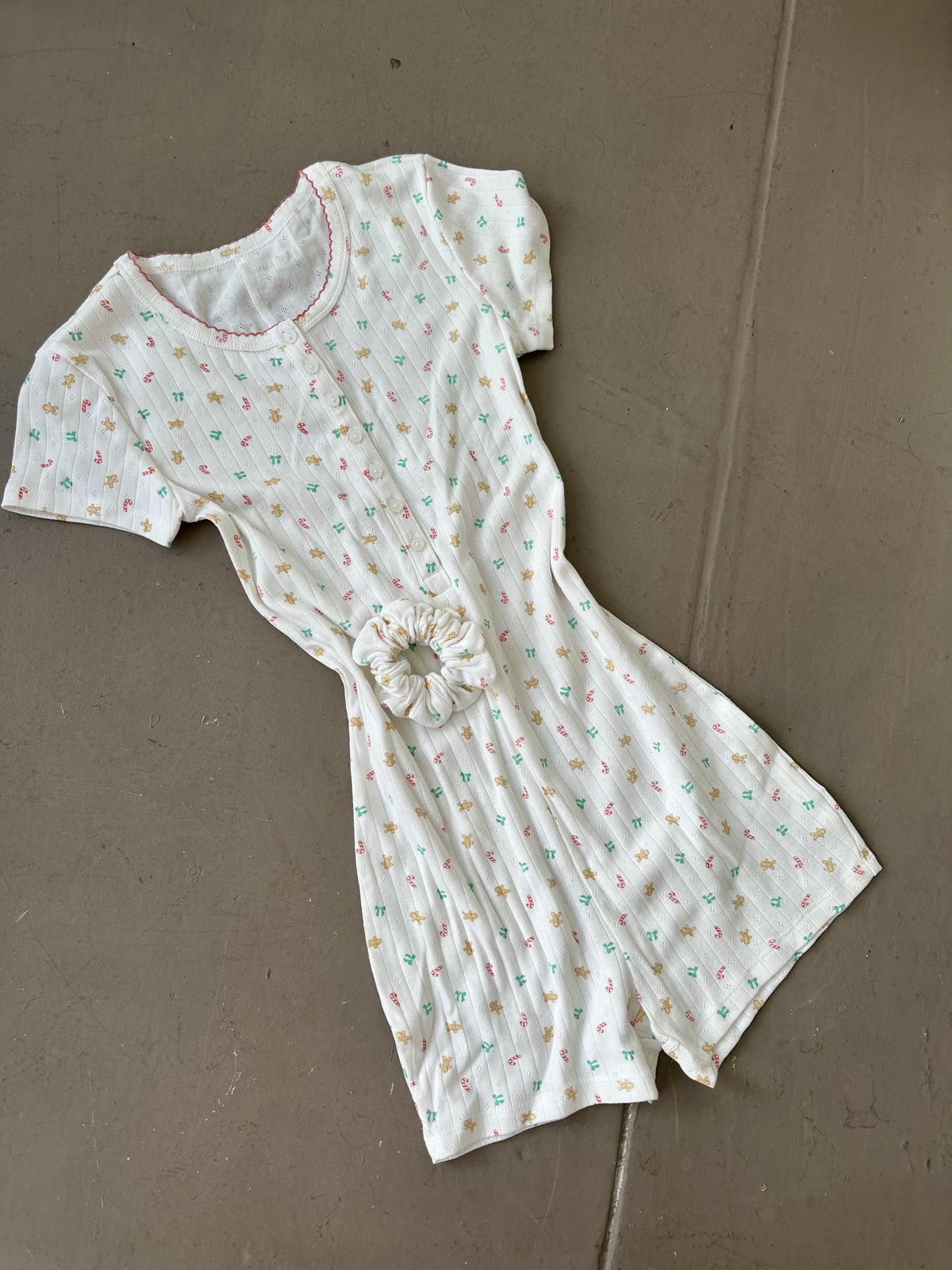 Dainty Gingerbread Romper