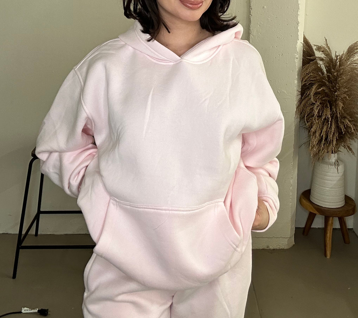 Honey Cloud Hoodie- Powder Pink