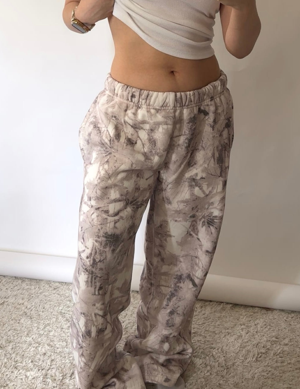 Honey Straight Leg Camo Sweats