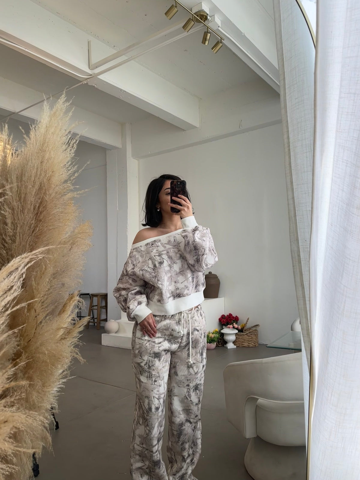 Honey Straight Leg Camo Sweats