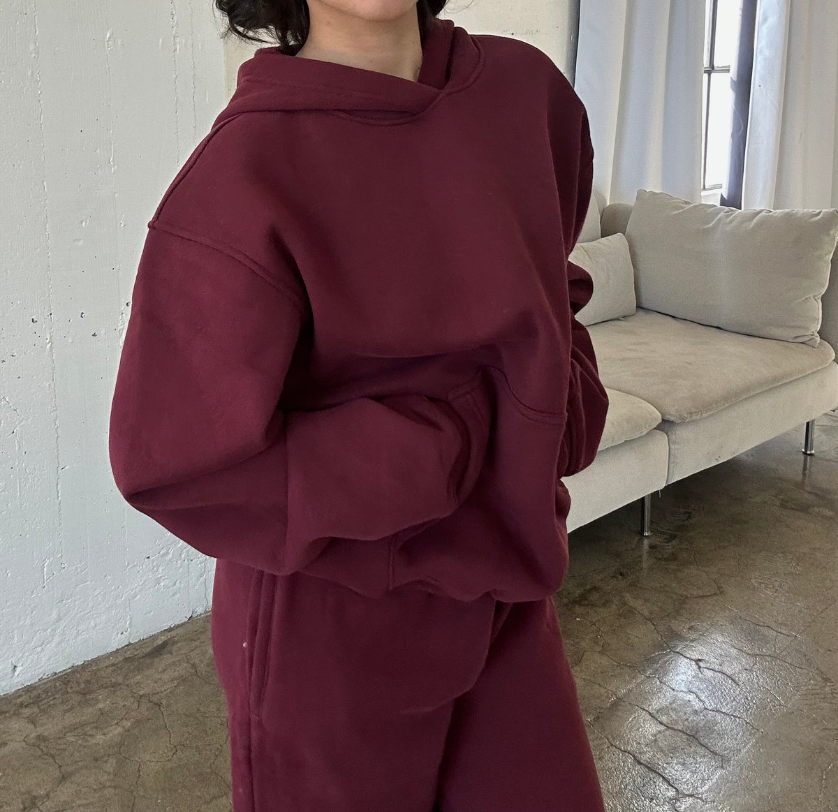 Honey Cloud Hoodie- Dark Cherry