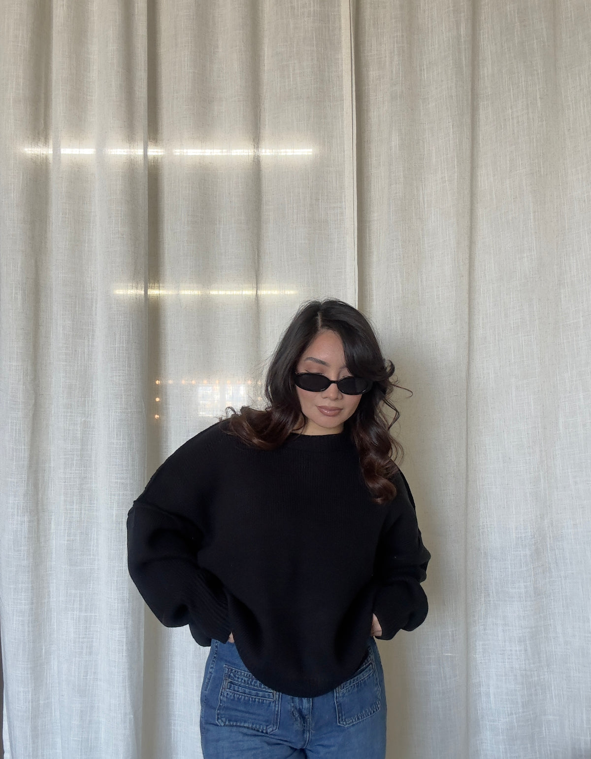 Lover Knit Sweater- Black