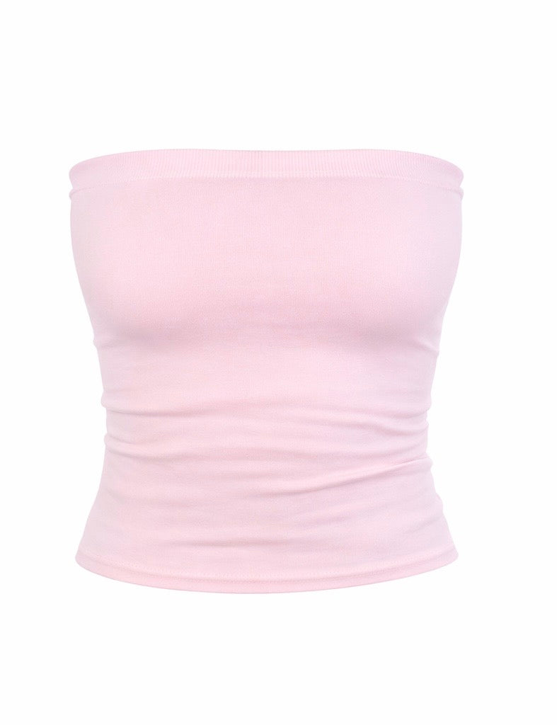 Emma Two Layer Tube Top - Pink