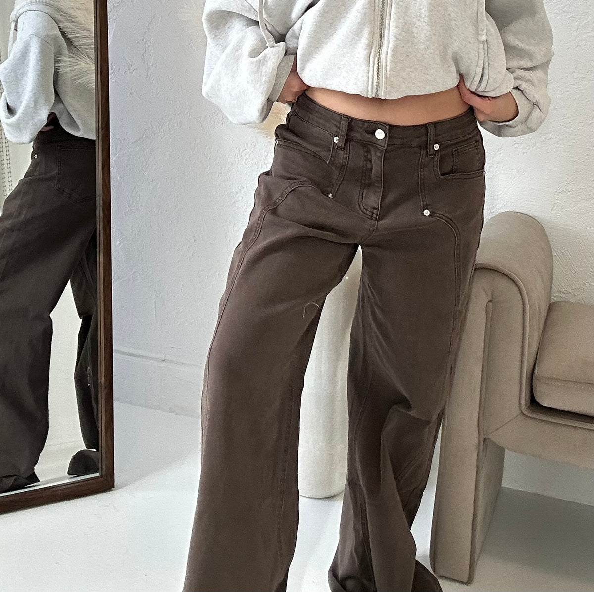 Brown Utility Pants