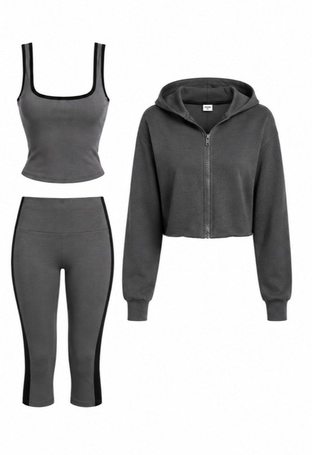 3 Piece Capri Set