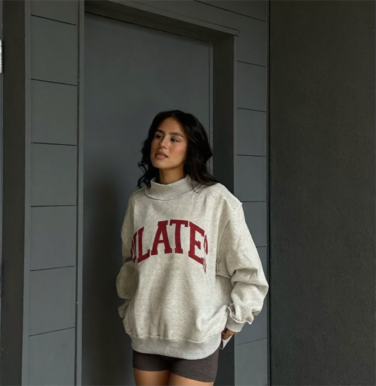 Pilates Mock Neck Sweater