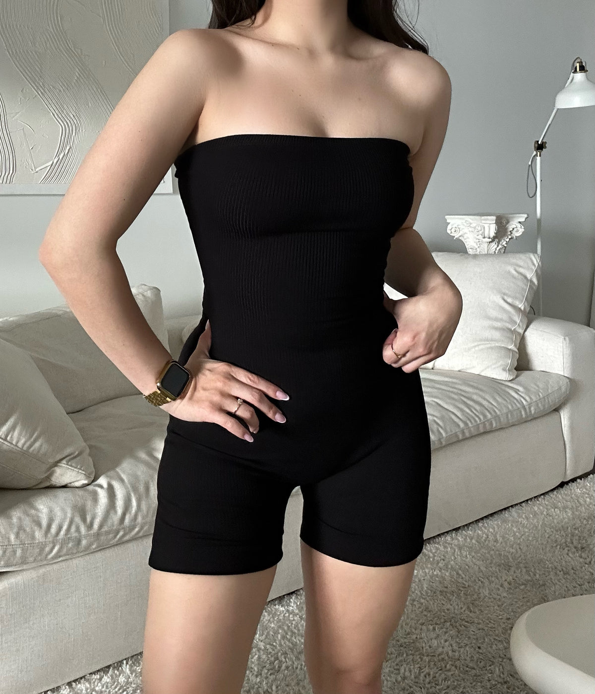 Bandou  Romper Black