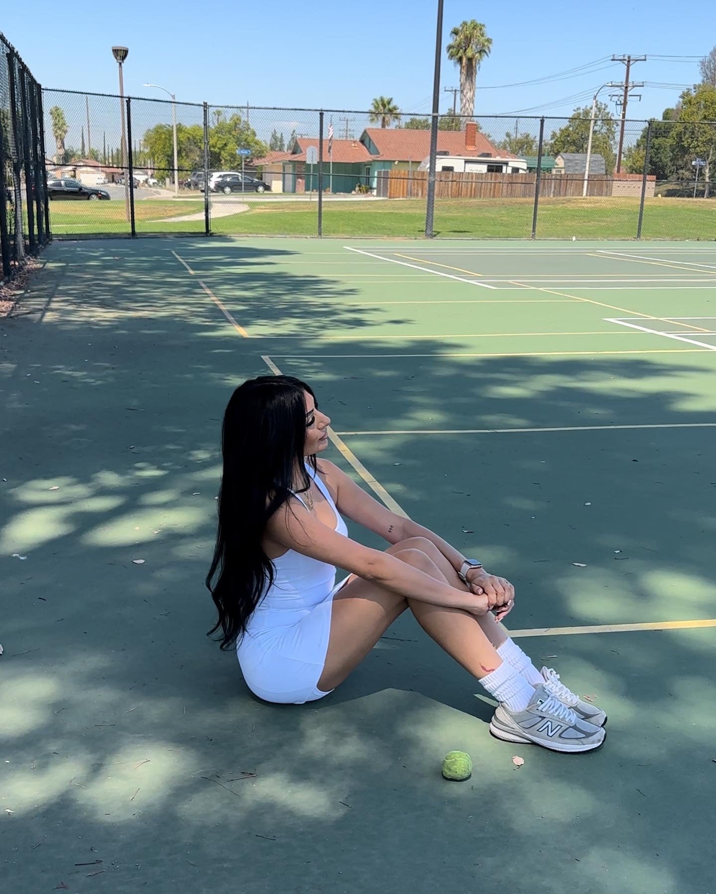 Peyton Tennis dress- WHITE