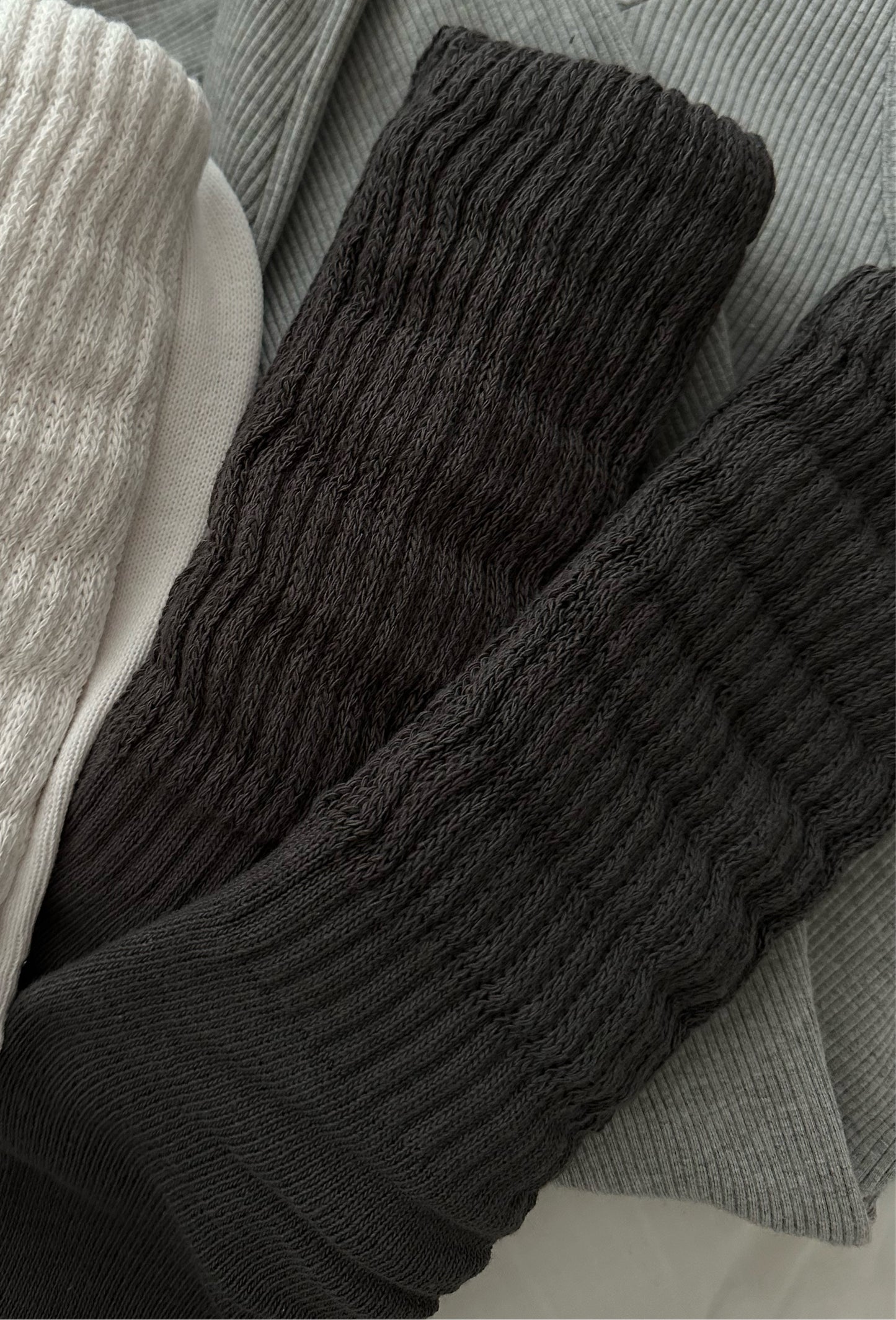 Charcoal Gray slouchy socks