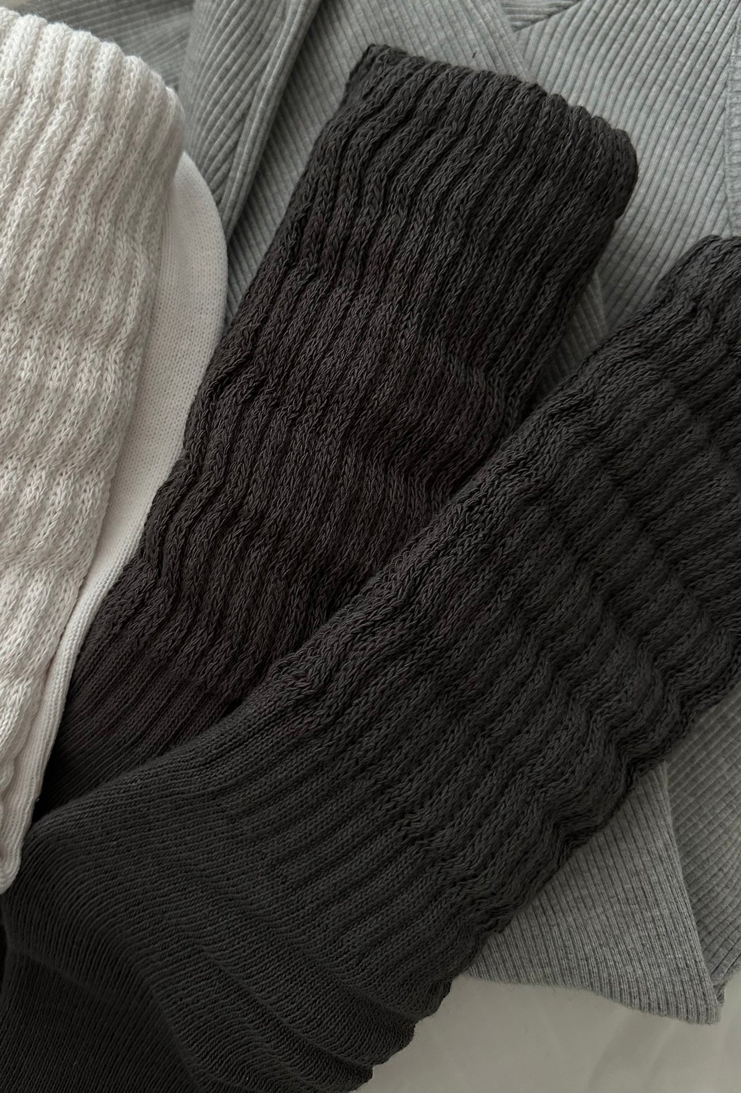 Charcoal Gray slouchy socks